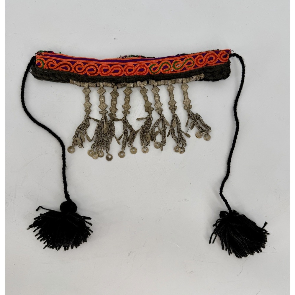 Afghani Kuchi Choker Headdress Jewelry Forehead Band Vintage Festival